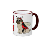 Cartoon Love Pug Mug