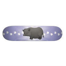 Cartoon Miniature Pig Skateboard