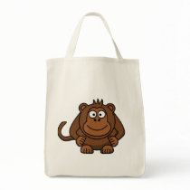 Cartoon Monkey. Canvas Bag