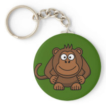 Cartoon Monkey. Key Chain