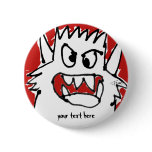 Cartoon Monster Button Lapel Pin