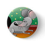 Cartoon Mouse Design Button