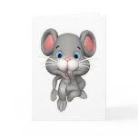 Cartoon Mouse Greeting Card