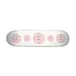 Cartoon of a cute baby, smiling. Custom skateboards
