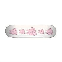 Cartoon of a Pink Elephant Skate Boards