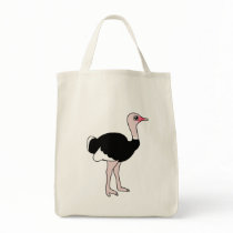 Cartoon Ostrich Tote Bag