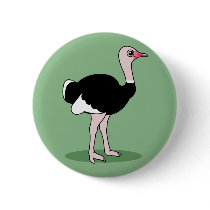 Cartoon Ostrich Buttons
