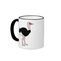 Cartoon Ostrich Coffee Mugs