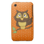 Cartoon Owl (tan) iPhone 3 Cover