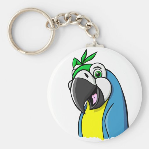 Cartoon Parrot Keychain