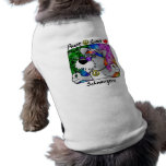 Cartoon Peace Love Schnauzer pet clothing