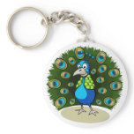 Cartoon Peacock keychains