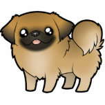 Cartoon Pekeingese (puppy cut)