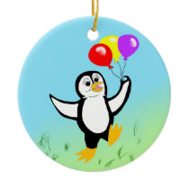 Cartoon penguin ornament