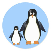 Cartoon Penguin Sticker