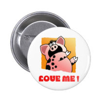 Cartoon Pig | Pig Love | Pig Need Love buttons