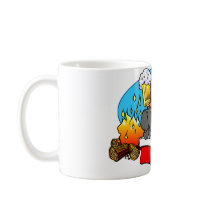 Cartoon Pig Roast Mugs