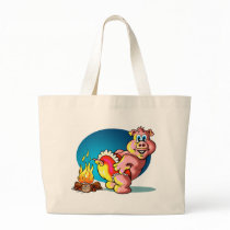 Cartoon Piglet Canvas Bags