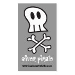 Cartoon Pirate Skulls & Bones Custom Profile Card Business Card