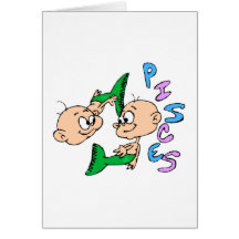 Cartoon Pisces Cards