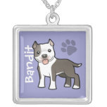 Cartoon Pitbull / American Staffordshire Terrier Jewelry