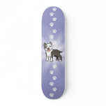 Cartoon Pitbull / American Staffordshire Terrier skateboards