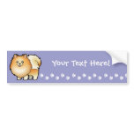 Cartoon Pomeranian bumper stickers
