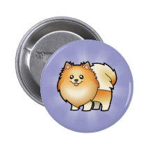 Cartoon Pomeranian Button