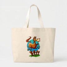 Cartoon Pony Jumping Canvas Bag