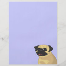 Cartoon Pug Face Personalized Flyer