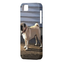 "Cartoon" Pug iPhone 5 case