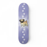 Cartoon Pug skateboards