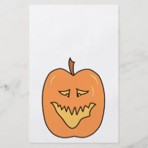 Cartoon Pumpkin. Halloween. Custom Flyer