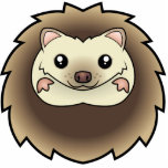 Cartoon Pygmy Hedgehog photo sculptures