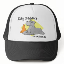 Cartoon Rally Obedience Schnauzer