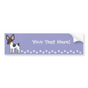 Cartoon Rat Terrier / Toy Fox Terrier bumper stickers