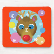 Cartoon Reindeer Mousepad