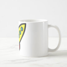 Cartoon Rocket Ship Mug