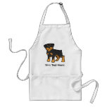 Cartoon Rottweiler Apron