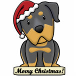 Cartoon Rottweiler Christmas Ornament photo sculptures