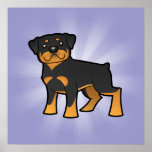 Cartoon Rottweiler posters