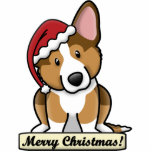 Cartoon Sable Cardigan Welsh Corgi photo sculptures