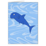 Cartoon Shark. Greeting Cards