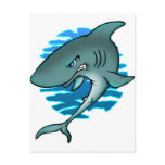Cartoon Shark postcards