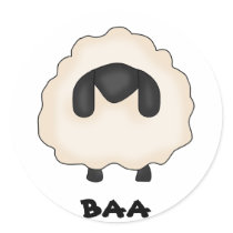 CARTOON SHEEP STICKER