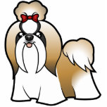 Cartoon Shih Tzu (show cut) photo sculptures