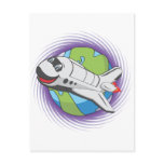 Cartoon shuttle postcards