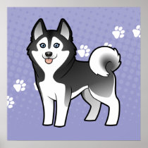 Cartoon Siberian Husky / Alaskan Malamute