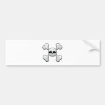 Cartoon Skull Bumper Stickers