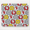 Cartoon Skulls and Bones Halloween Mousepad